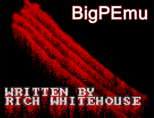 BigPEmu title screen.